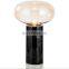 High Quality Modern Black Marble Bedside Table Lamp For Living Room