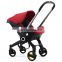 New design multi-functional infant car seat with 4 wheels car seat and baby stroller 4 in one