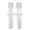 40x197mm PS Test Tube, Round Bottom, With 40mm Plastic Cap alcohol test tube hard bottom snow tubes