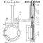Bundor New DN50 PN10 EPDM seat Flanged Knife Gate Valve for Water