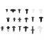 Plastic clip fasteners for car, auto fasteners screw kit set tool