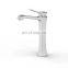 304 Stainless Single lever square brass body two holes basin mixer faucet bathroom