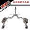 super racing tailpipe auto exhaust system for nissan patrol teana exhaust mufflers cat back with quad double tip