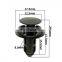 100Pcs Car Bumper Rivets Fasteners Expansion Clips Universal Push Pins Plastic Retainers Auto Fender Trim Clips For Honda
