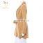 Wholesale Beige Long Knit Sweaters Robe Femme