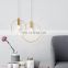 Modern LED Round Shape Rotatable Design Gold  Metal Pendant Light For Home
