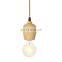 Nordic Wooden Pendant Lamp E27 Mini Size Decorative Pendant Lighting For Bar Room