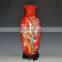 Beautiful China Red Ceramic Porcelain Vases With Lots Of Designs For Wedding