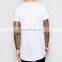 New Style Dtg Printer Longline Hipster Men Stripes T Shirt Long Line T-Shirt Homme With Striped Hem