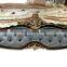 Italy Cow Comfortable Classical Design European Brown Leather Bed Room Furniture King Size Big Headboard Bed Bedroom Set