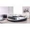CBMMART modern Luxury bedroom set furniture simple round leather bed