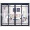 Latest design popular cheap price wood color aluminium sliding door