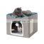 wholesale high quality portable small cheap cute soft felt comfortable pet cat house for indoor outdoor