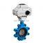 High Performance  AC220V DN50  Cast iron  lug  electric Butterfly Valve