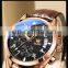 OLVES 2878 Wholesale Man Quartz Movement Brand Name Watches Leather Complete Calendar Suppliers Watch Men Watch
