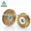 abrasive brush for polishing wood