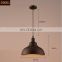 Retro Restaurant Bar Black Lights Design Lighting Hanging Antique Industrial Pendant Lamp Luminaire
