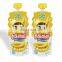 custom printed foil pet material baby food stand up plastic bag juice pouch with spout