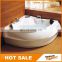 On Sale Good Design Acrylic Material Freestanding Corner Whirlpool Massage Bathtub Portable Bathtub For Adults