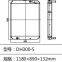 radiator Daewoo DH300-5 DH300-7 water radiator 840*800*60mm hot sale