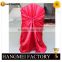 Factory promotion wholesale orange satin chair cover for party