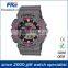 2015 hot sales abs water resisting sports watch with multi time display abs sport watch for young
