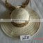 beautiful ladies straw boater hat Factory From China