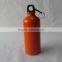 Hot sale aluminum sport water bottle with climbing hook