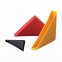 Plastic Angle Cap Black Plastic Triangle Rubber Glass Edges and Corners Protectors