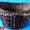 Split willow laundry basket