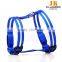 2016 best selling nylon led dog harness pet safety and cool at night