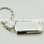 Silver Twister USB Metal Memory Stick 16gb With Keychain