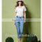 women shot sleeve lace jumpsuit
