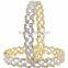 Indian Traditional Fabulous Style Diamond Look Gold Plated Crystal Bangles