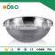 stainless steel fruit bowl with mirror polishing