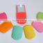 Plastic round pocket makeup mirror with led light