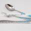 2013 New cutlery spoon fork knife sets with colorful laser logo on the handle