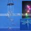 wholesale cheap humming bird design led solar color changing acrylic wind chime