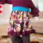 Kaiya wholesale boutique children girls top with pattern of printed ruffle pants set