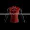 Polyester Spandex Long Sleeves Vipers Compression Shirt/Rash Guard with Club Logo Player Name and Numbers at Sleeves