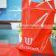 die cut accept custom order good bearing capacity red plastic bags wholesale