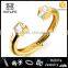Gold Plating Fashion 2016 Girl Rhinestone Cuff Bangle