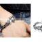 most popular fashion jewelry in 2016 316L stainless steel chain link Christian cross bracelet