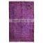 Handmade Turkish Carpet - Purple Over-dyed Rug (9,3 x 5,7 Feet)
