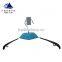 Fashionable metal clothes and pants hanger with plastic hook