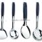 4pcs stainless steel kitchen utensil with blue pp handle food-grade kitchenware sets