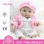 NPK DOLL 8inch Mini Dolls Small Lifelike Baby Toys Full Vinyl Plastic Chubby Doll Cheap Doll