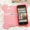 Lovely Bear Mobile Phone Case With Card Slot Flip Leather Case For iPhone