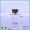Hot Sell Empty Clea Cork Stopper Glass Wishing Message Bottles For Party