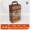 dark brown two bottles wine pu gift packaging box                        
                                                Quality Choice